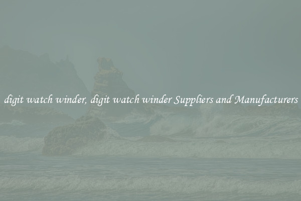 digit watch winder, digit watch winder Suppliers and Manufacturers