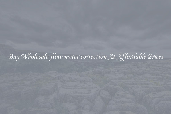 Buy Wholesale flow meter correction At Affordable Prices