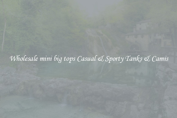 Wholesale mini big tops Casual & Sporty Tanks & Camis