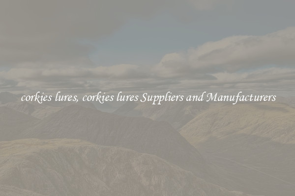 corkies lures, corkies lures Suppliers and Manufacturers