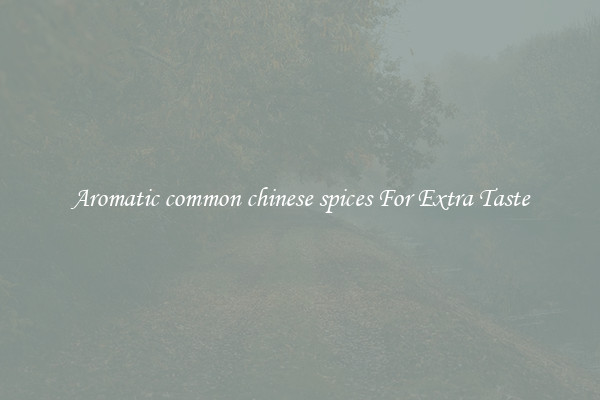 Aromatic common chinese spices For Extra Taste
