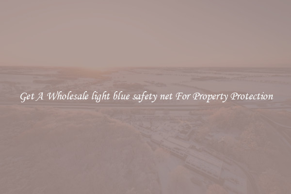 Get A Wholesale light blue safety net For Property Protection