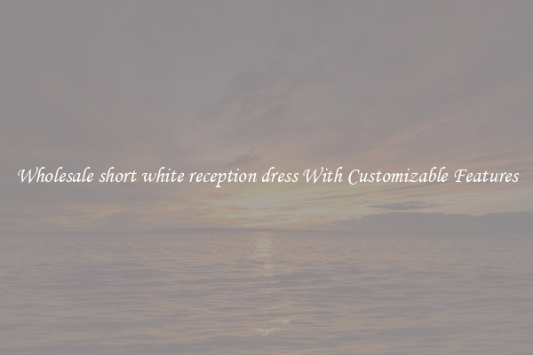 Wholesale short white reception dress With Customizable Features