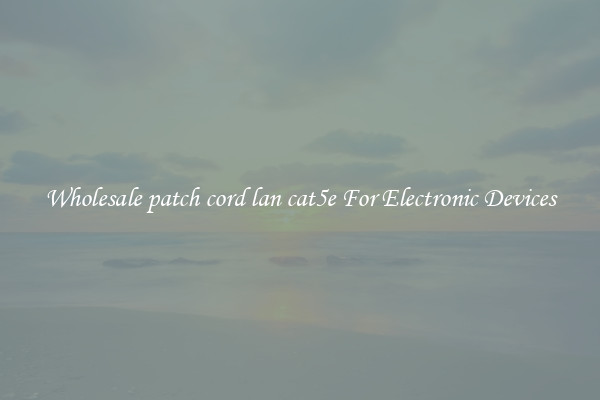 Wholesale patch cord lan cat5e For Electronic Devices