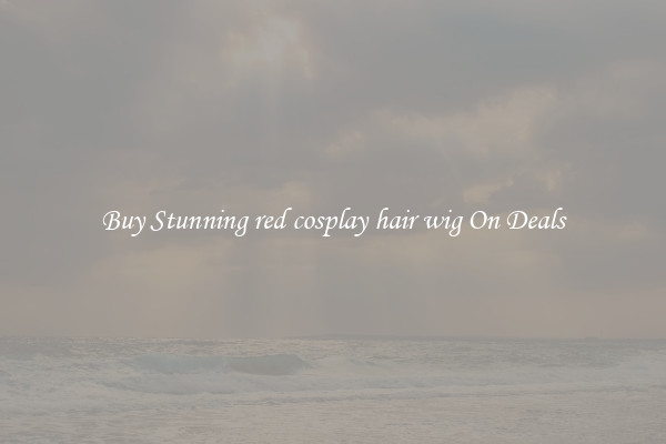 Buy Stunning red cosplay hair wig On Deals