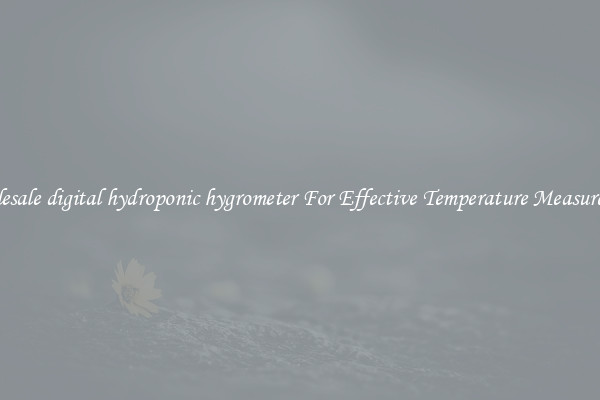 Wholesale digital hydroponic hygrometer For Effective Temperature Measurement
