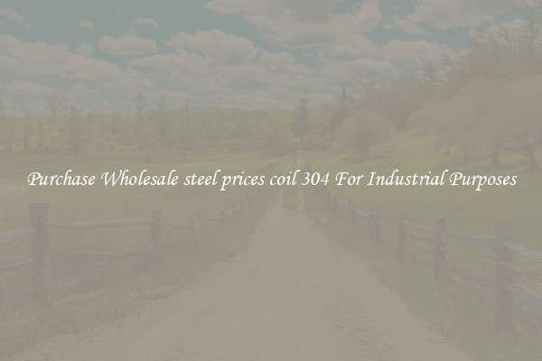 Purchase Wholesale steel prices coil 304 For Industrial Purposes