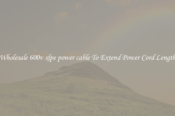 Wholesale 600v xlpe power cable To Extend Power Cord Length