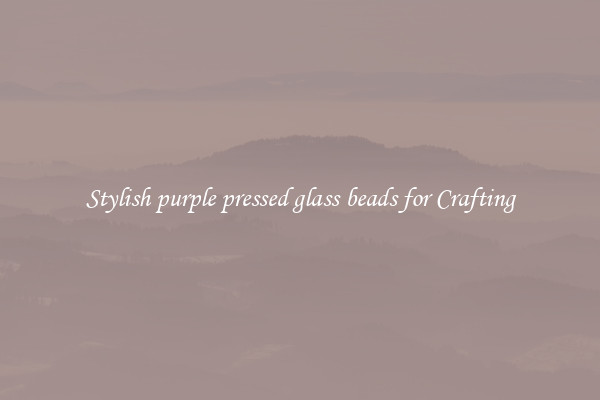 Stylish purple pressed glass beads for Crafting